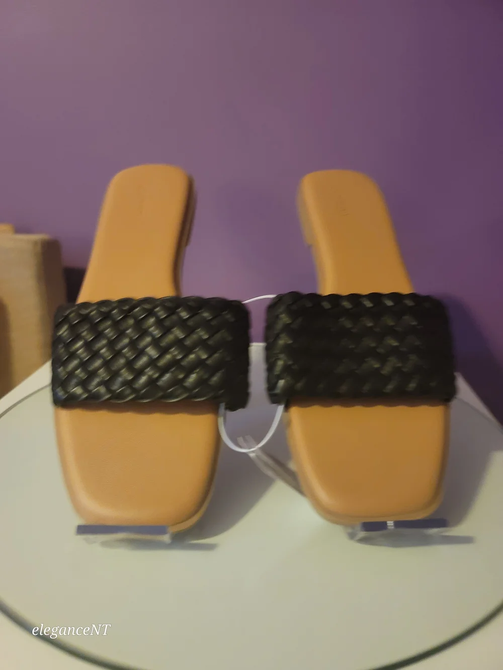 Old Navy Footbed Slide Sandals with Black Woven Strap Sz: 11 NWT